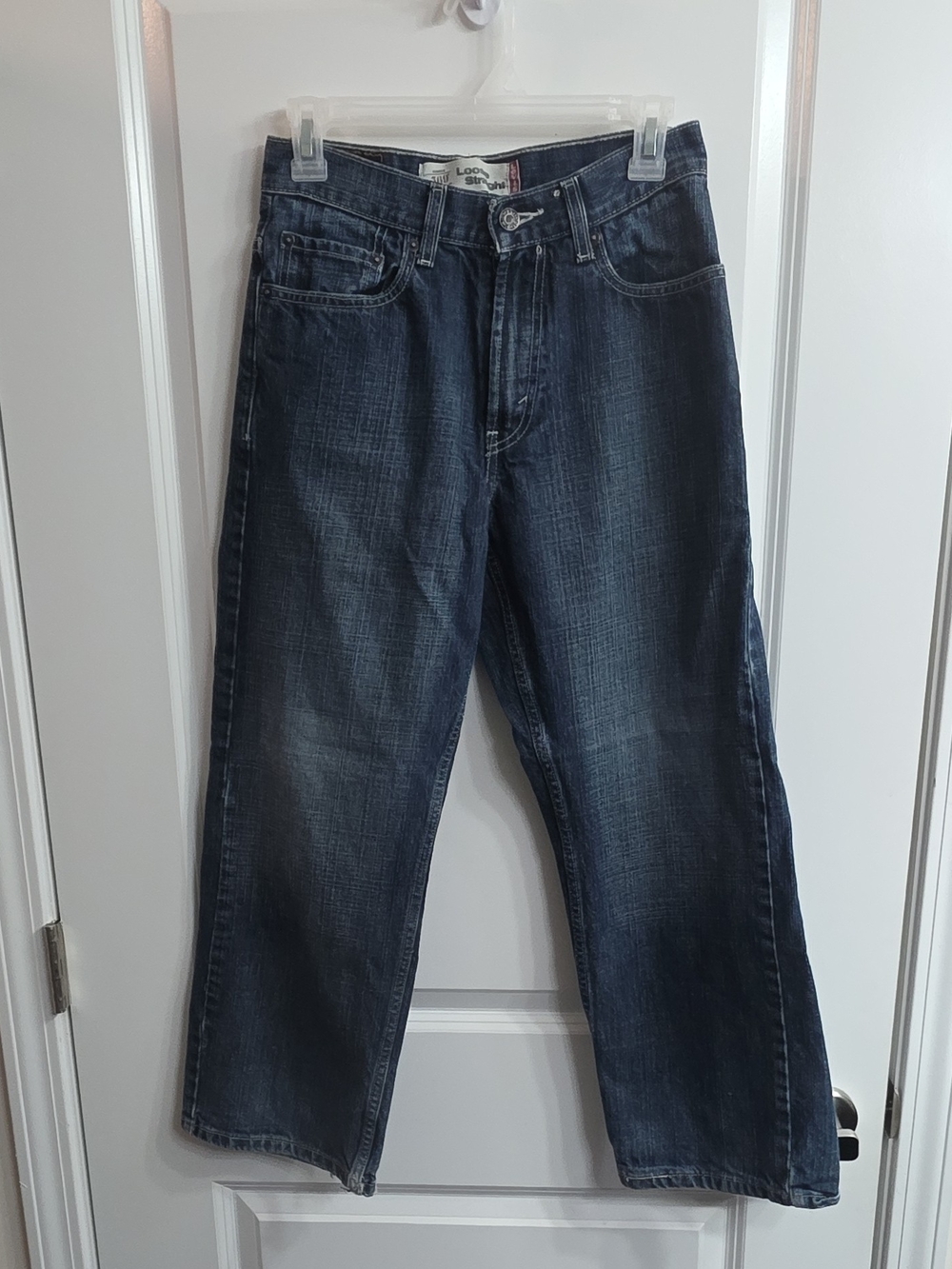 Levi's 569 Jeans Boys 14 Reg 27x27 Cotton Loose Straight Medium Wash Denim Blue